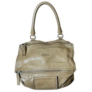 Vintage Y2K Givenchy Pandora Tan Leather Shoulder Crossbody Bag